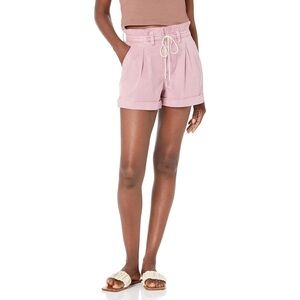 PAIGE Pleated Carly Short in Vintage Garden Rose Size 23